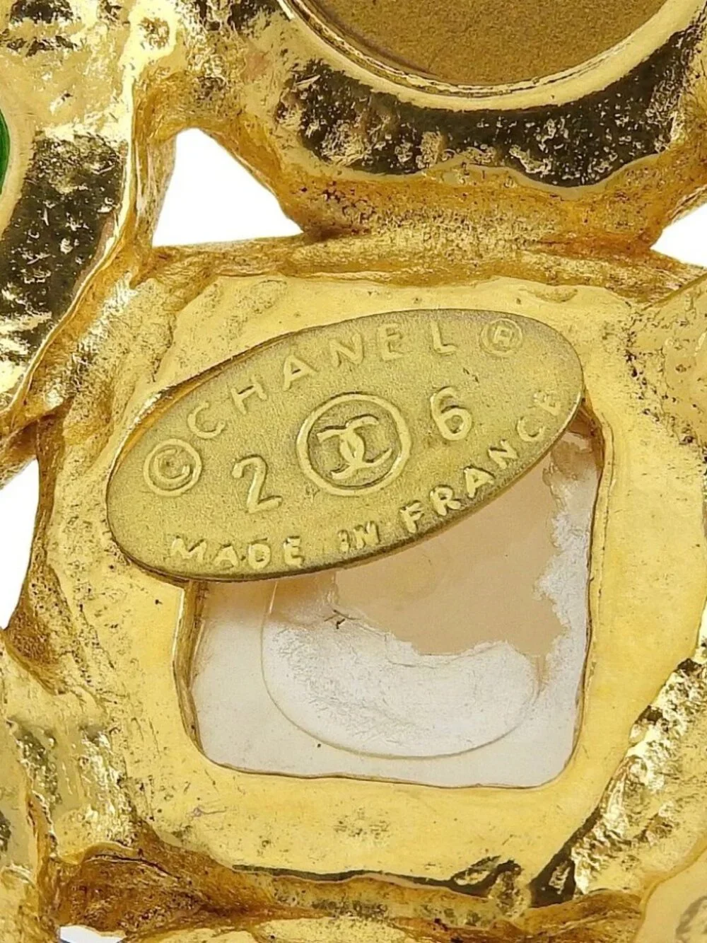 CHANEL Gripoa Brooch vintage multicolor Plated Gold 42.2g Women